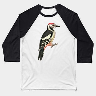 Middle spotted Woodpecker Baseball T-Shirt